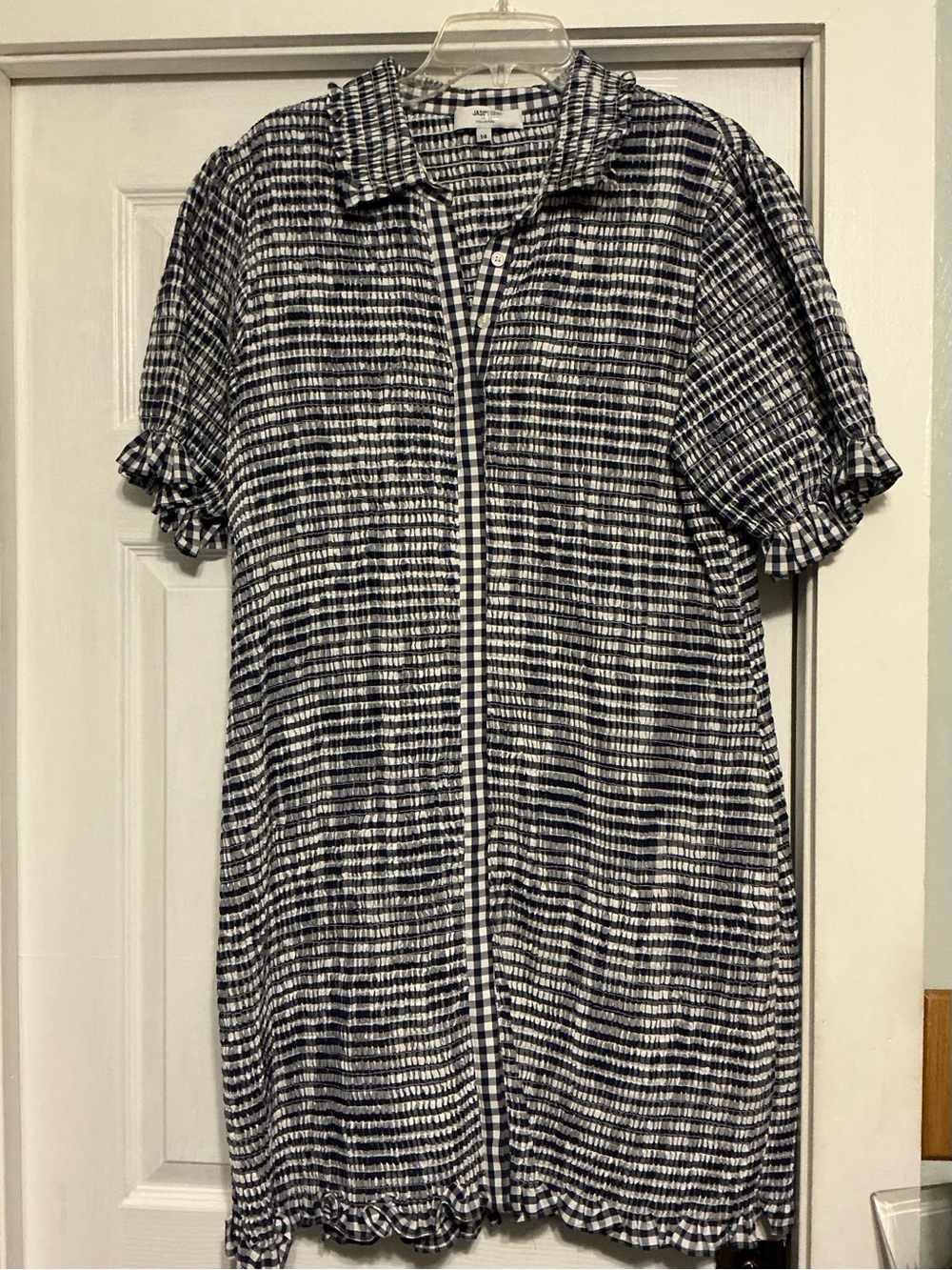 Jason Wu x RTR smocked gingham dress